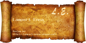Lampert Enna névjegykártya